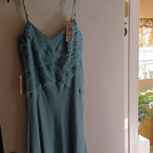 Ann Klein, Size 14 Aqua-Blue Cocktail Dress
